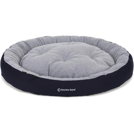 Кругле ліжко для собак середніх порід Doctor Bark GreenLabel, 60x50 см, колір кобальт