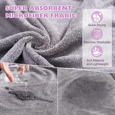 Рушник для собак PETCUTE з мікрофібри, швидковисихаючий, з застібкою-липучкою, для середніх та великих собак, червоний, 2XL