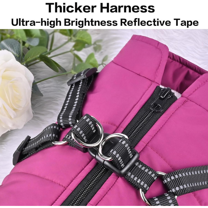 Водонепроникний теплий зимовий одяг для собак з коміром, для маленьких, середніх та великих собак, для Лабрадора, Чихуахуа, Французького бульдога, XL (6.5-9кг), зелений