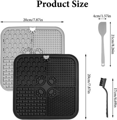 Килимок для годування собак, котів, цуценят: повільне годування, тренування, миска-лежанка з присосками