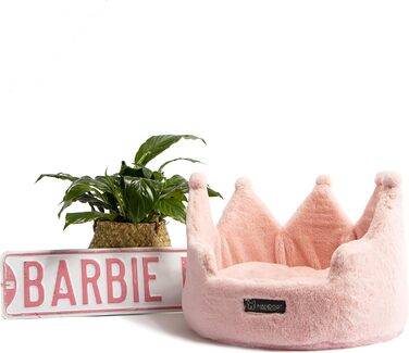 Ліжко для домашніх тварин NANDOG Specialty Cloud Crown рожеве, м'яке