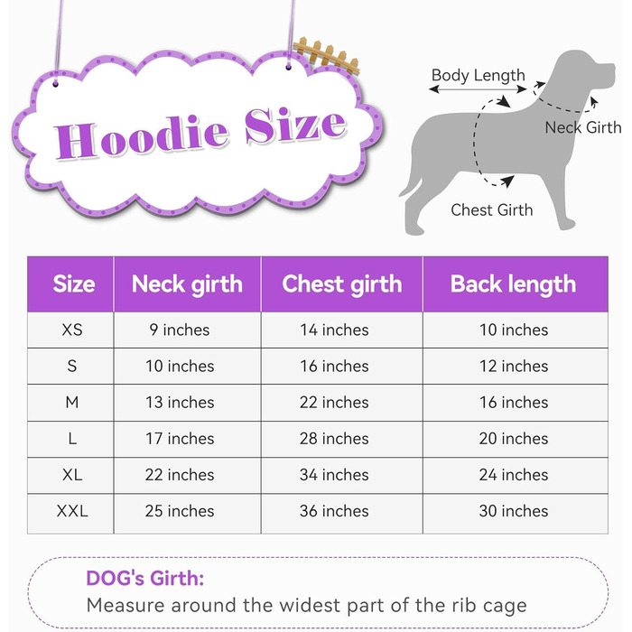 Теплий пледовий худі для собак великих порід, Sherpa-фліс, розмір L, фіолетовий