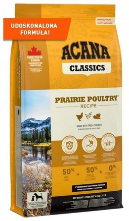 Повнораціонний сухий корм для собак ACANA CLASSICS Prairie Poultry, 14,5 кг