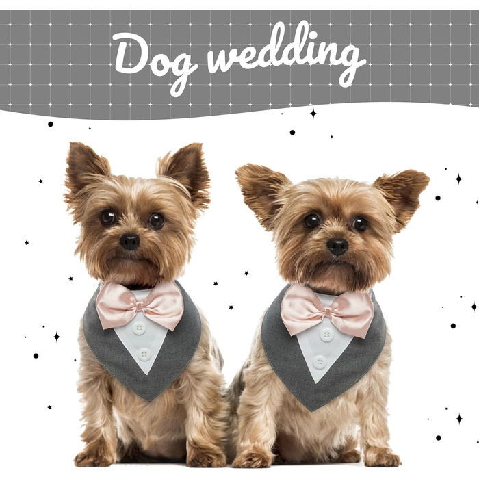 Нашийник для собак Kuoser: святковий бандана, краватка для великих собак, сірий, розмір L