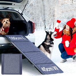 Східці для собак у автомобіль Meulbaty: 180 см x 51 см, складані, антиковзні, для собак до 113 кг