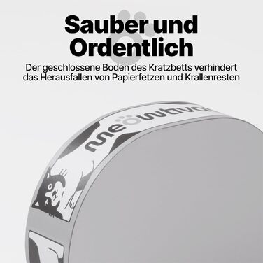Кігтеточка-ліжко для котів з картонної коробки, 42 см, з котячою м'ятою