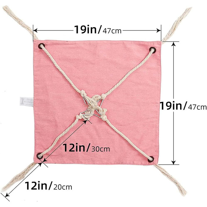 Гамак для кота, лежанка-переноска, гамак-ліжко для котів, тхорів, щурів, кроликів, маленьких собак та інших домашніх тварин. Розмір 47x47 см (зелений)