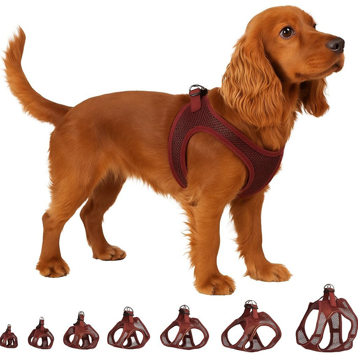 Шлейка для собак середнього розміру Flamingo Step&Go Bento (фіолетовий, M)