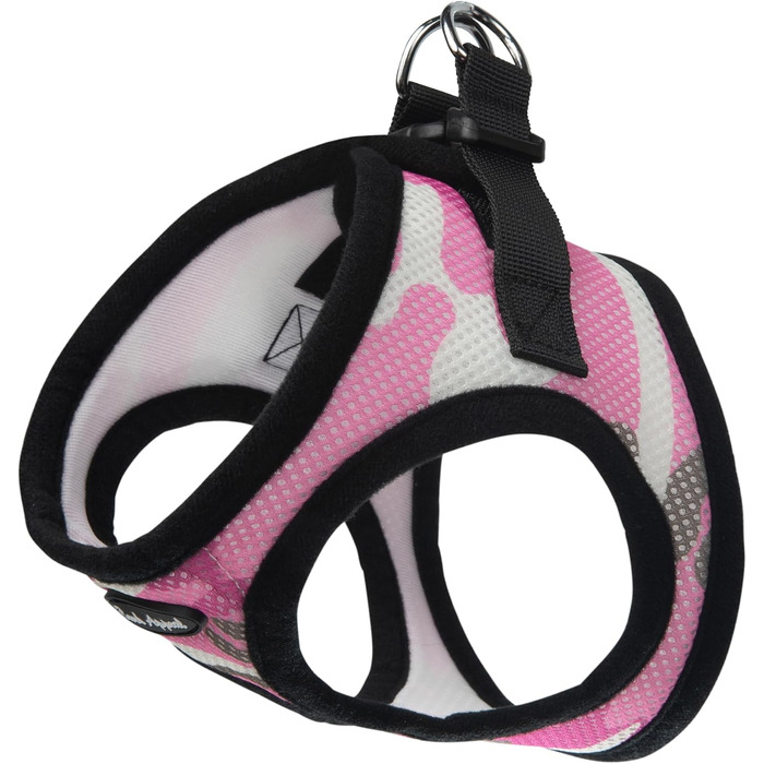 Шлейка для собак Bark Appeal Step-in, сітка, для малих та середніх порід, регульована застібка, колір лаймовий (M, 15-17