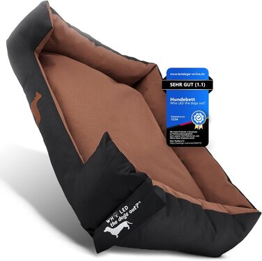 Міцне собаче ліжко для великих і маленьких собак, цуценят та літніх тварин. Собаче ліжко-софа, кошик з подушкою. Світлі та темні кольори, середні породи, з м'якою оббивкою. Виберіть колір S onyx