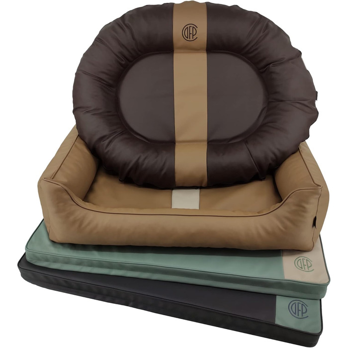 CAZO Oslo: Овальне ліжко для собак та котів, сірий колір, 80 x 60 x 14 см, розмір S