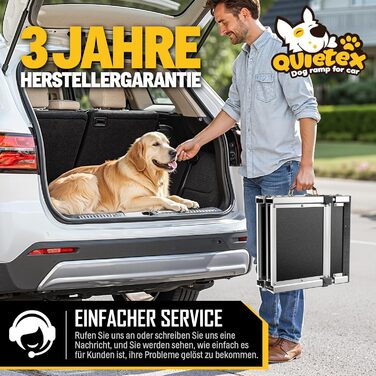 Рампа для собак у автомобіль, автоматичне складання, 170 см, чорна. Рампа для собак, вантажівок та SUV. Максимальне навантаження: 150 кг. Антиковзаюча поверхня.