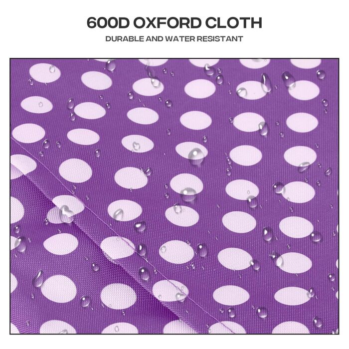 Дитяча коляска для котів та собак, 3 колеса, фіолетовий принт, з кошиком та тримачем для напоїв