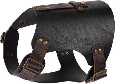 Костюм для собак у середньовічному стилі EpicCos, без повідка, жилет з декоративної шкіри, 3 розміри, одяг для косплею, розмір XL