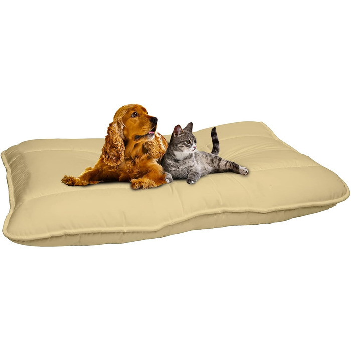 Елегантна подушка для собак Maxy, кремового кольору, 60x100 см