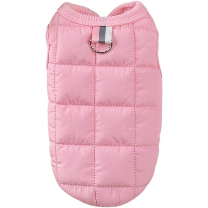 Теплий та вітронепроникний одяг для цуценят на зиму (Рожевий, XL)