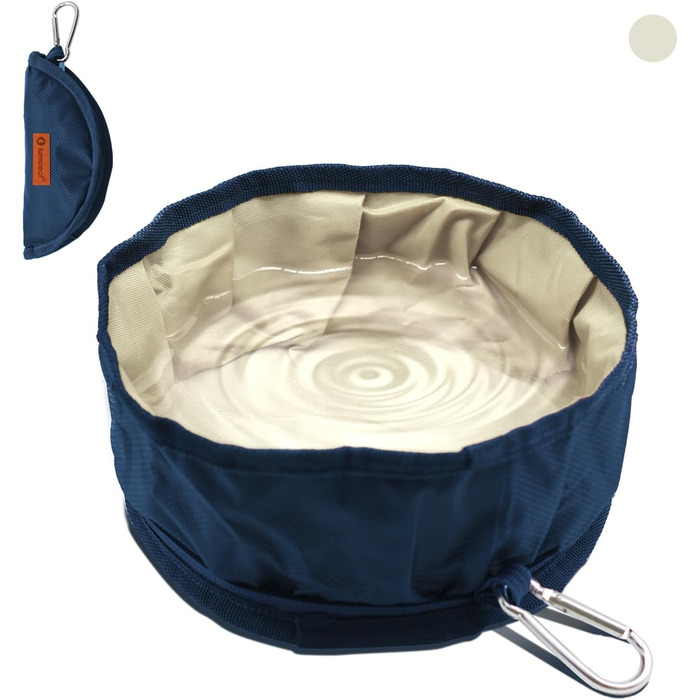 Набір мисок для собак LumoLeaf (2 шт.): дорожні, складані, 2L та 2.4L об'єм, для подорожей, легкі, для води та корму