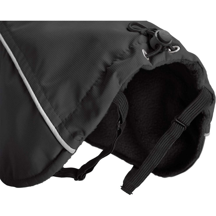 Теплий водовідштовхуючий теплий зимовий накид для собак HUNTER NORDBY, чорний, для маленьких собак, з відбиваючими елементами, машинне прання, розмір 44