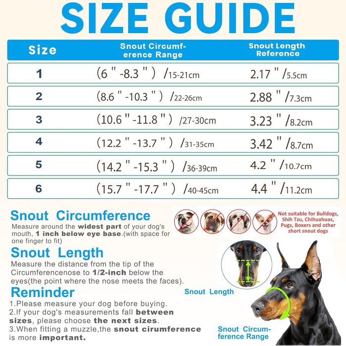 Майтка для собак: зручна, дихаюча, для дресирування та грумінгу (Blue, SIZE 6)