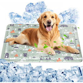 Кühlmatte Hunde: Охолоджуючий килимок для собак та котів 50x65 см. Самоохолоджуючий, водовідштовхуючий, з нетоксичним гелем. Для дому та вулиці.