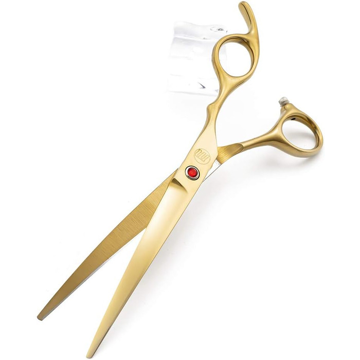 Професійний набір для стрижки собак Moontay: 4 ножиці (прямі, вигнуті вгору, вигнуті вниз, фінішна), JP Edelstahl, золото