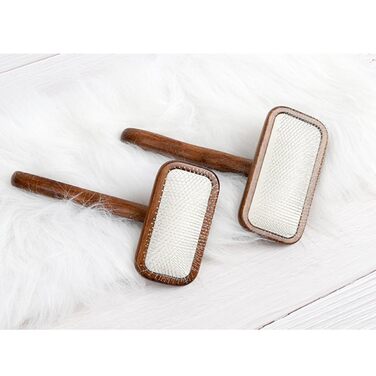 Дерев'яна щітка для котів та гребінець для собак VALICLUD: м'яка турбота про шерсть, масаж та здоров'я тварин