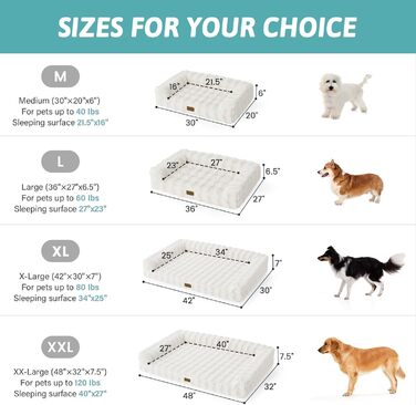 Ортопедичне ліжко для собак XL з штучного хутра, U-подібне, великі породи, водонепроникний чохол, антиковзаюче, м'яке, тепле, для прання