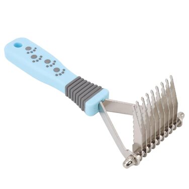 Набір гребінців для собак та котів 8 в 1: багатофункціональний інструмент для догляду за довгою шерстю, гребінь з нержавіючої сталі, ергономічна ручка, ефективне видалення ковтунів