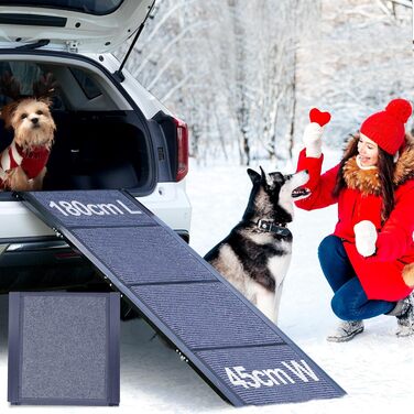 Східці для собак у автомобіль Meulbaty: 180 см x 51 см, складані, антиковзні, для собак до 113 кг