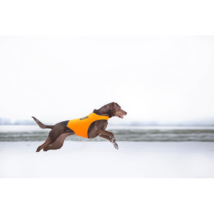 Одяг для собак Julius-K9 IDC Neopren Baby 2 чорного та UV-оранжевого кольору