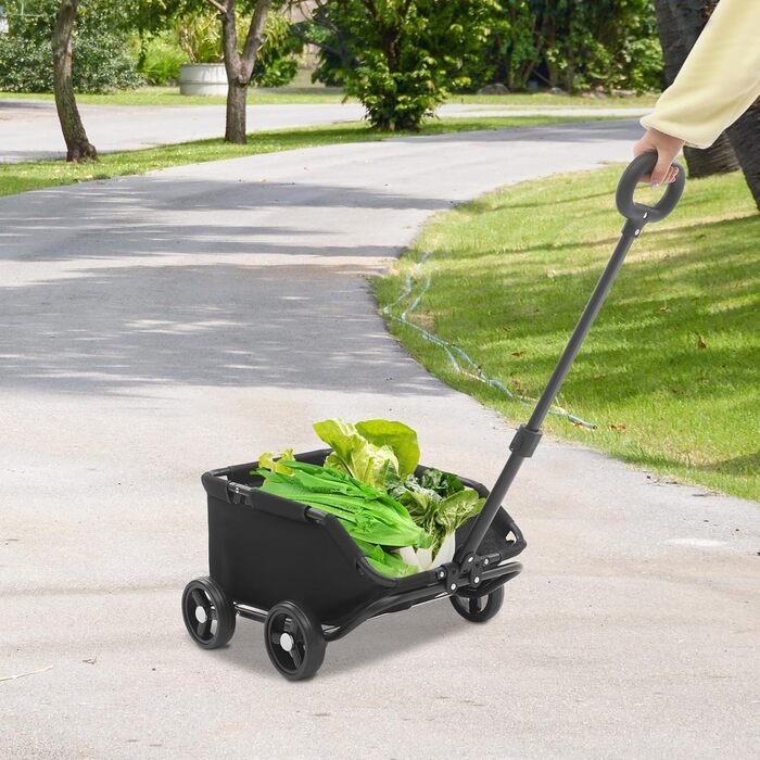 Візок для собак та котів, складаний, чорний, до 10 кг, 86 x 51 x 35 см