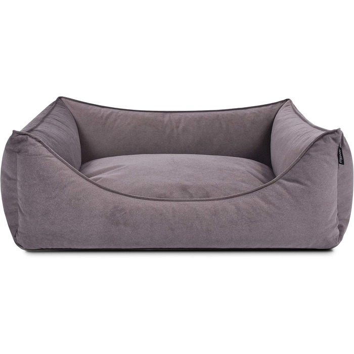 Лягудок для собак Dreamy з м'якого мікрофібрового покриття, ортопедичний з віскоеластичної піни (110x90 см, taupe)