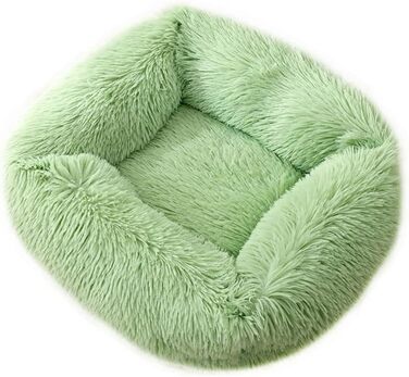 М'яке ліжко-подушка для собак та котів Chickwin, зелено-блакитне, 55x45x20 см, миється