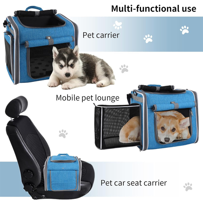 Фahrradkorb для собак | Транспортна сумка для тварин - Переносний кошик з вентиляцією для прогулянок та подорожей