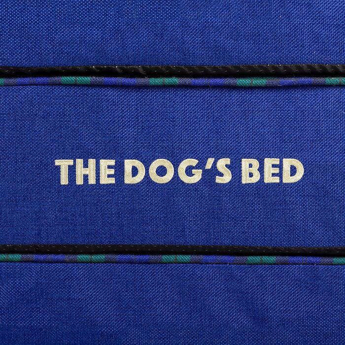 Ортопедичне ліжко для собак, велике, з штучного хутра, 101 x 64 x 10 см, вологостійке, з піною з пам'яті (Mittel (4' глибина), Чорний в клітинку Тартan)