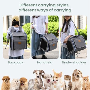 Транспортна коробка для собак на велосипед | Складаний кошик для собак та домашніх тварин | Безпечні прогулянки, подорожі, сімейний відпочинок