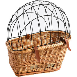 Плетенний кошик для велосипеда на багажник для собак та котів, кріплення на багажник