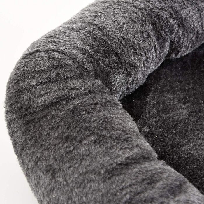 Лежак для котів на підвіконня CanadianCat Company LOVESEAT, підвісний, м'яка оббивка, 55x47x7 см, антрацит