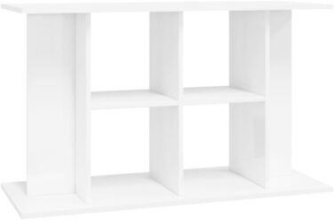 vidaXL підставка для акваріума, білий глянець, 100x40x60 см, ДСП