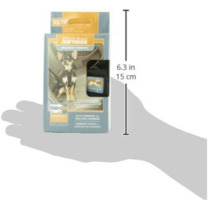 Шлейка для собак Kurgo Tru-Fit, чорна, XS, 2-5 кг, випробувана на краш-тести, для автомобіля