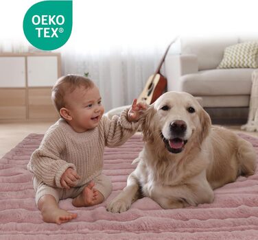 Водонепроникний коврик для собак на диван, плюш, великий розмір, для захисту меблів, супер м'який, заспокійливий, для дому (сірий, 127 x 152,4 см), XL