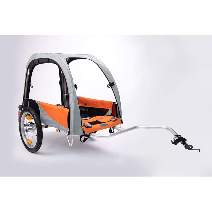 TrendPet Comfort Wagon M: Алюмінієвий причіп для собак з підвіскою, сірого кольору