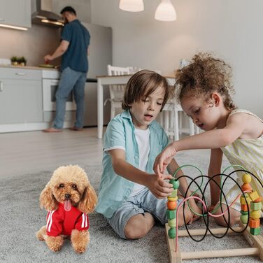 Теплий пуловер з капюшоном для собак, Чіхуахуа, великий розмір XXL, червоний