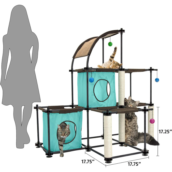 Kitty City Claw Indoor Mega Kit меблі для котів: хвилястий кігтеточка та ліжко для котів
