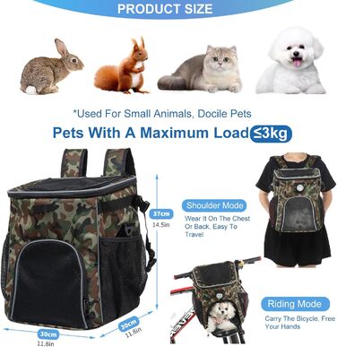 PETCUTE Фарбований велосипедний кошик для собак і котів, складаний кошик для собак на велосипеді спереду з бічними кишенями, дихаючий велосипедний кошик спереду для маленьких і середніх собак з світловідбиваючими смугами та світлом (Оливковий)