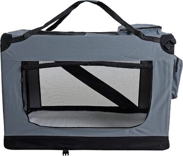 Транспортна переноска для собак та котів ESTEXO, XXXL, сірий колір