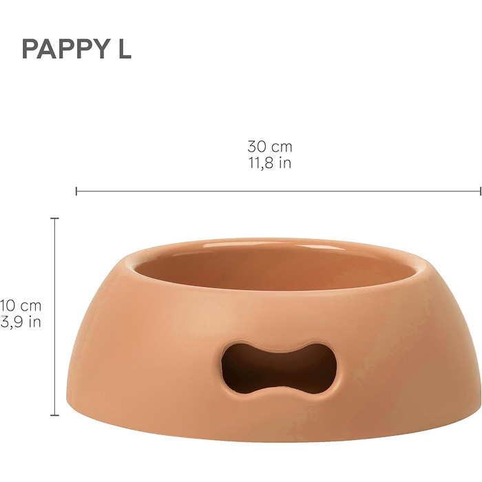 Миска для собак UNITED PETS Pappy, екологічна, зелена, для середніх собак, 1100 мл, зроблена в Італії