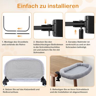 Підвісне ліжко для котів Trhillsbrad, 90° складна конструкція, 59x38 см, до 11 кг