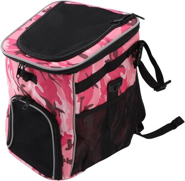 Кошик для собак Cryfokt, знімний, водонепроникний, 29 x 30 x 37 см (Рожевий камуфляж)