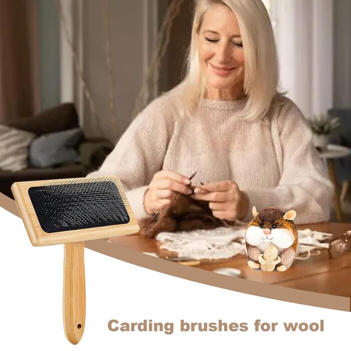 Набір кардерів для вовни, 8 шт. Професійні кардери для ручної кардерації, щітки для навалювання вовни, іграшок, собак, кошенят
